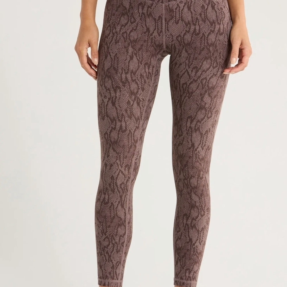 Zella Gray Studio Luxe Print High Waist 7/8 Leggings